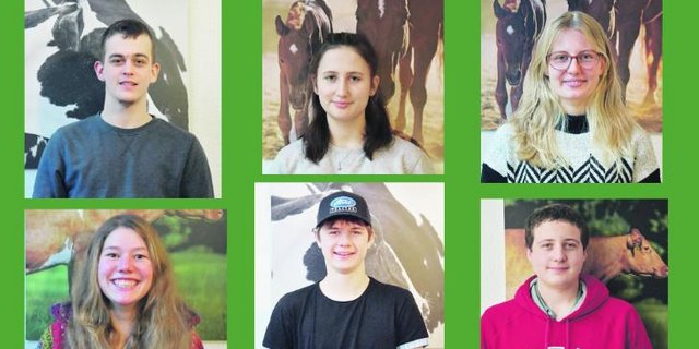 Tim Zeuggin, Leonie Birri, Elena Kamber, Corinne Zehnder, Andri Plattner und Colin Ruckstuhl mussten auf die traditionelle Gelegenheit verzichten, ihre Arbeiten vor Publikum vorzustellen. (Bilder Ebenrain)