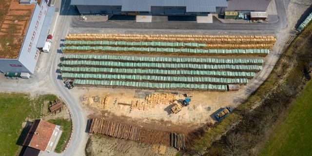 Titelbild: Hier entsteht Holzwolle, unter anderem für die Euterreinigung: Das Lager von Lindner Suisse. (Bilder pd)