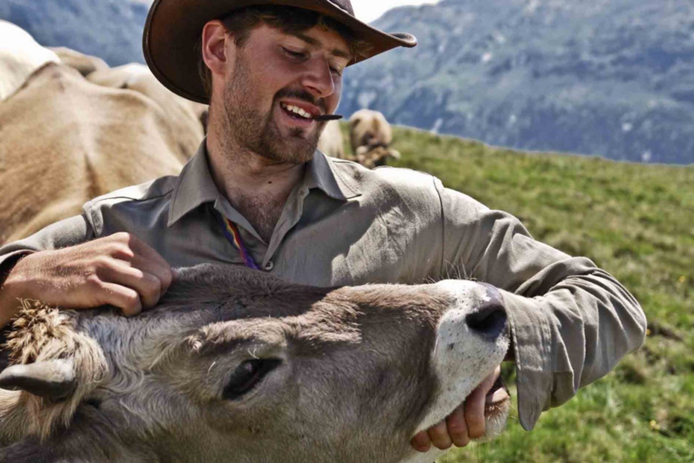 Wer seine ersten 15 Lebensjahre auf einem Bauernhof mit Nutztieren verbracht hat, kann laut Forschern psychosozialen Stress besser verarbeiten. (Bild Andreas Frank / landwirtschaft.ch)