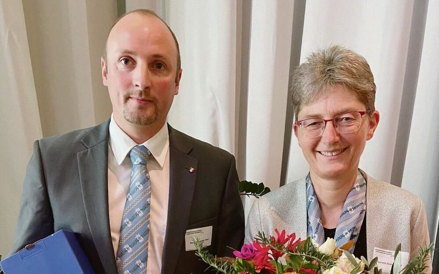 Neu im SBV-Vorstand: Jeanette Zürcher-Egloff aus Edlibach ZG und Damien Humbert-Droz aus Corcelles NE. 