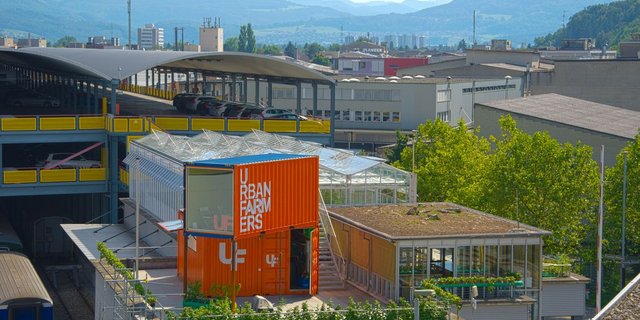 Der Basler Dachgarten von Urban Farmers. (Bild ZHAW)
