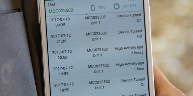 Mittels einer App lassen sich die Empfänger des Alarms bestimmen und die Alarme aufzeichnen. (Michael Götz)