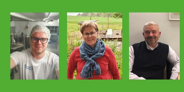 Daniel Hasler, Gabi Schürch und Andri Kobel geben Auskunft über die Sorgen jener Gruppen, die im Sorgenbarometer schlecht vertreten waren. (Bildquellen siehe Text)