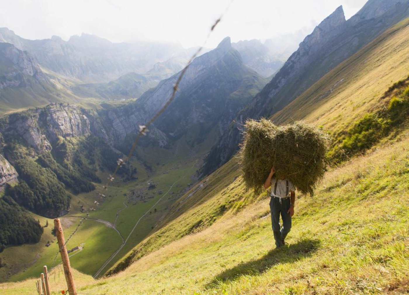 Die Alpzeit sei geprägt von Kargheit und Härte, aber auch von der Schönheit der Natur, schreibt SRF zur Dokumentation «Alpzyt». (Bild SRF)