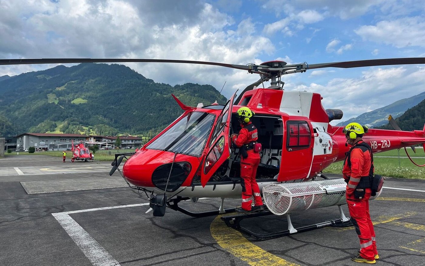 Von der Einsatzbasis in Wilderswil BE gehts auf ins Simmental und später in die Innerschweiz.
