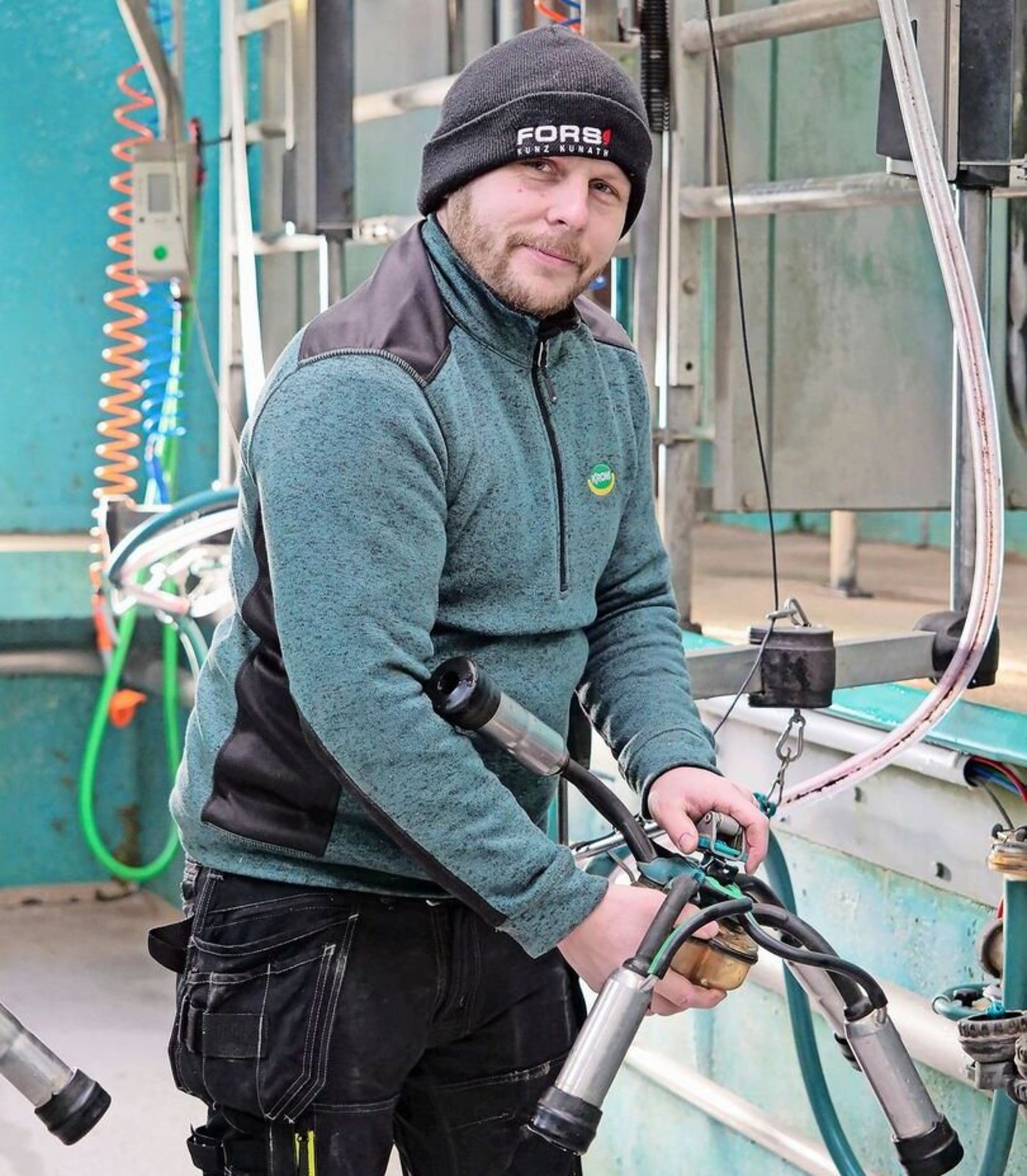 Die Arbeit im Melkstand würde Haefely nur ungerne einem Roboter abgeben.