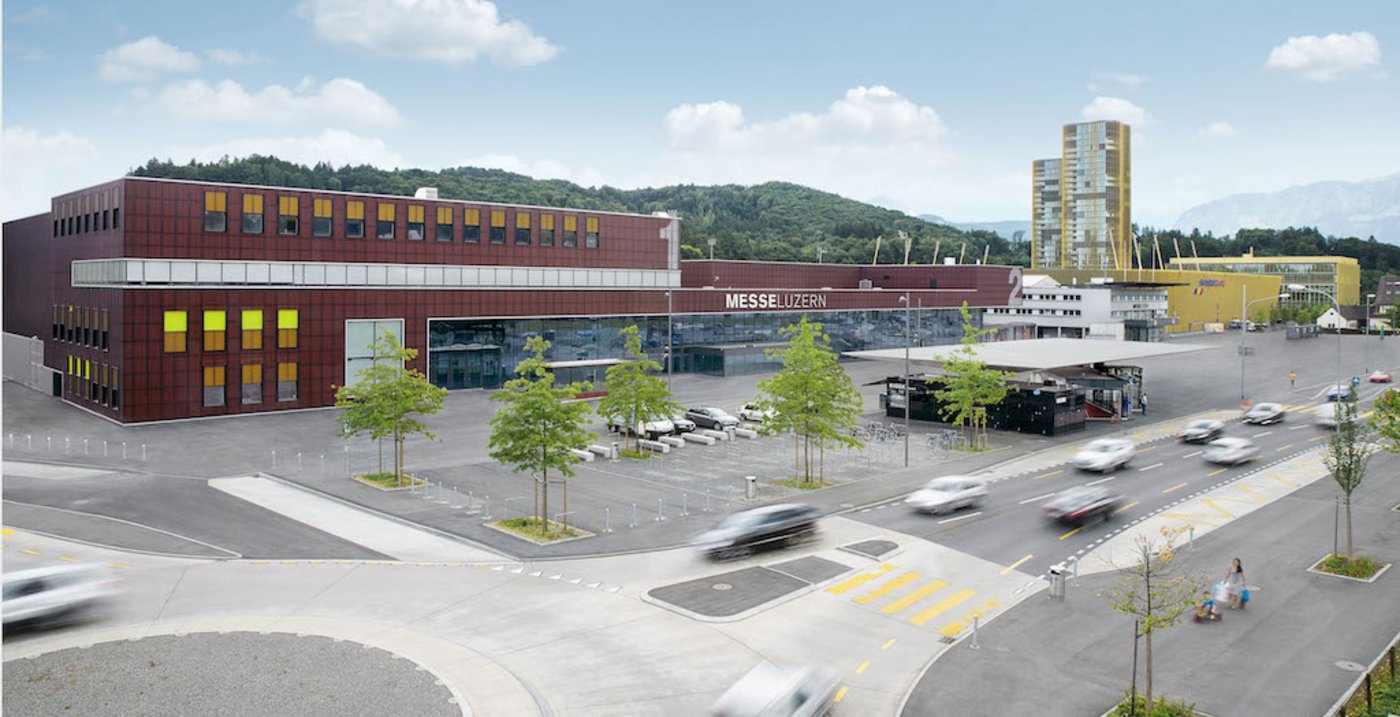 Trotz der Absage der Frühlingsmesse wird es in den kommenden Wochen viel Betrieb auf dem Messe-Areal geben – wegen des kantonalen Corona-Impfzentrums. (Bild Messe Luzern)