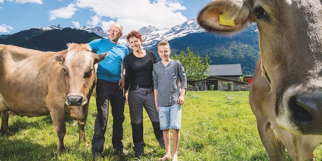 Franz und Doris Herger mit Sohn Nino. (Bilder: Marion Nitsch)