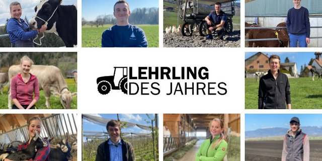 Unsere Top Ten für «Lehrling des Jahres 2021» (Bilder/Videos:BauernZeitung).