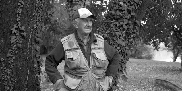 Franco am Ufer des Ticino, wohin er seit 60 Jahren immer wieder zurückkehrt.