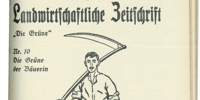 Früher waren Zeichnungen hoch im Kurs:  So präsentierte sich «die grüne» im Oktober 1935. (Bild: Agrararchiv)