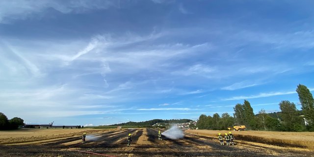 Durch rechtzeitiges Eingreifen konnte Schlimmeres verhindert werden. (Bild Kapo Aargau)
