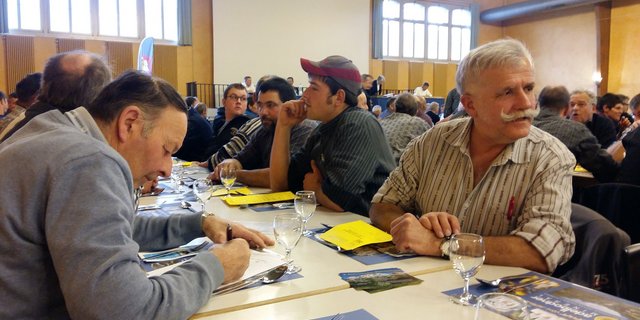 Die Züchter an der HV der Schweizerischen Vereinigung zur Erhaltung und Förderung der reinen Simmentaler Fleckviehrasse SVS. (Bild sb)