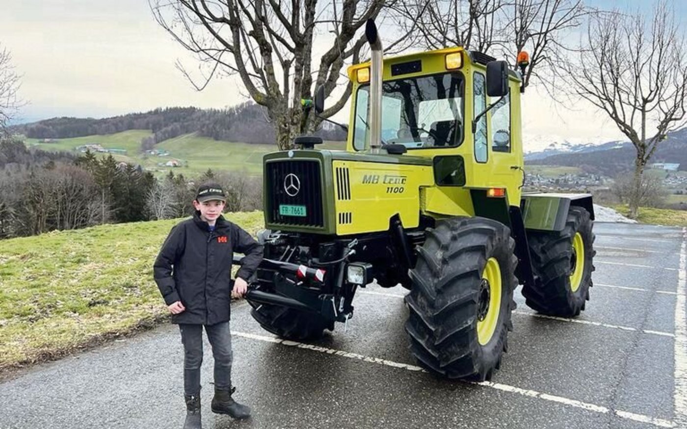 Frédéric Andrey ist ein grosser Oldtimer-Fan; besonders begeistert ist er von MB-Trac.