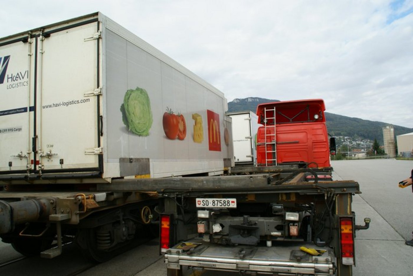 Bahnverlad beim Verteilzentrum in Oensingen. (Archivbild ji)