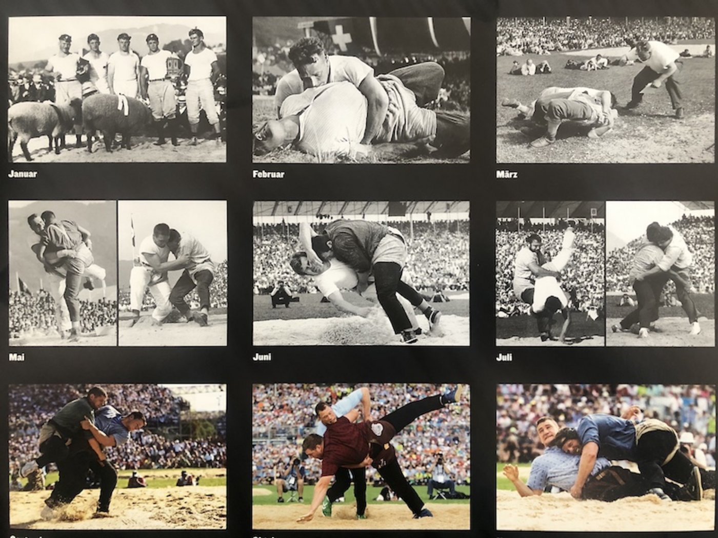 Eine Ladung unvergesslicher Schwingmomente stecken im Jubiläums-Schwingkalender. (Bild et)