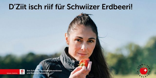 Die Ostschweizerin Melanie Knup gibt den Schweizer Beerenproduzentinnen und -produzenten ein Gesicht. (Bild swissfruit.ch)