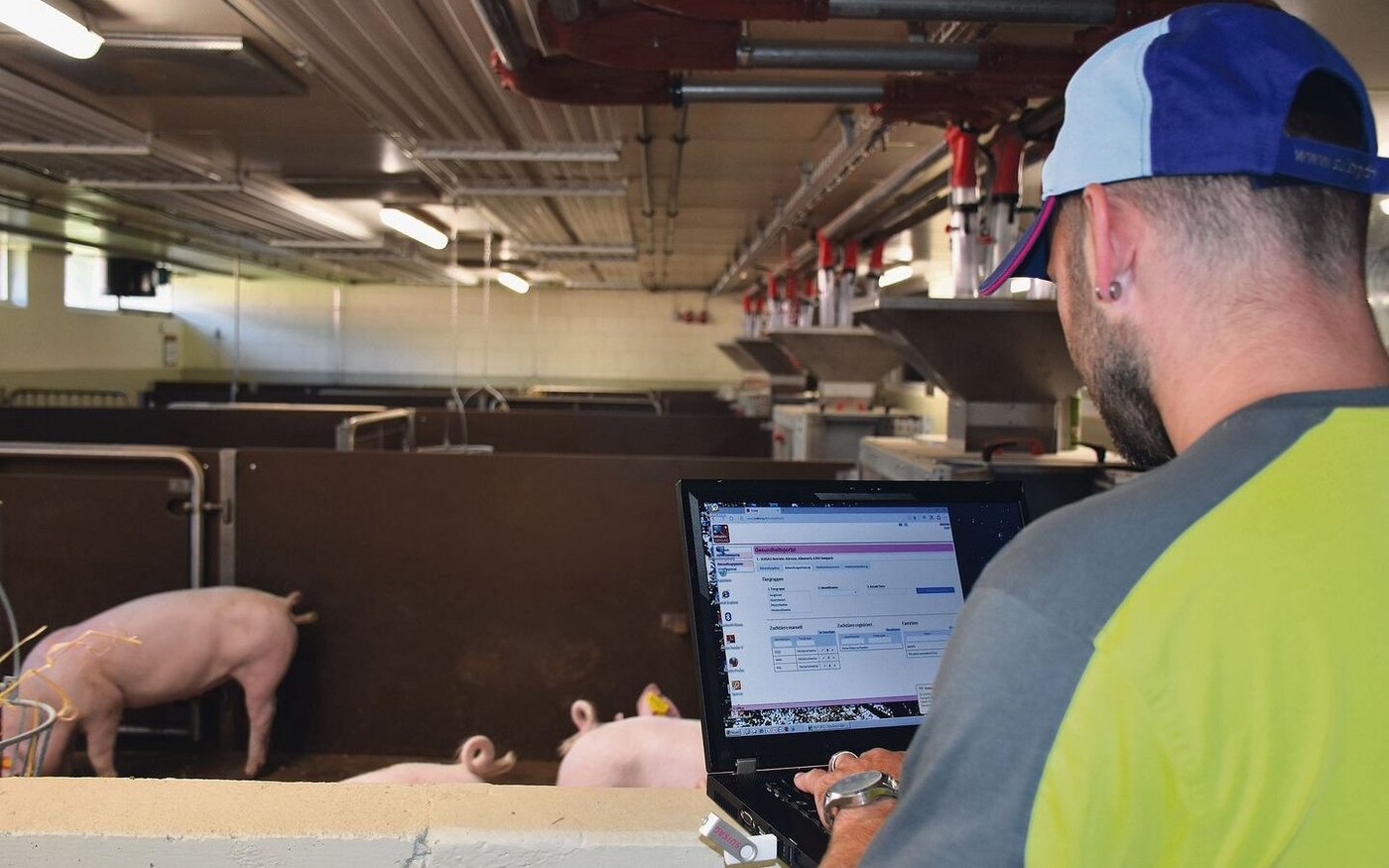 Prüfanstalt der Suisag in Sempach: Die Digitalisierung ist aber längst auch im bäuerlichen Schweinestall angekommen. 
