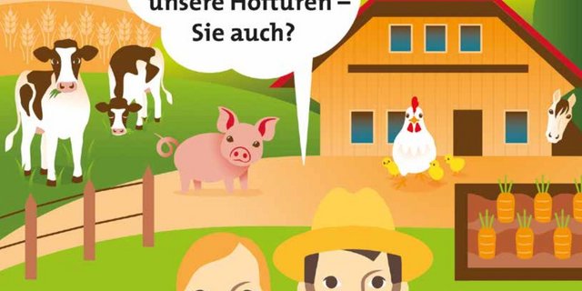 Der Schweizer Bauernverband sucht bis zum 10. Februrar 200 Betriebe, die beim nationalen Tag der offenen Hoftüren mitmachen. (Bild zVg)