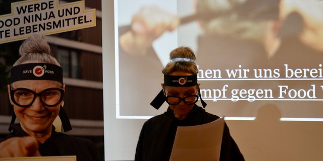 Eine Food-Waste-Ninja ist das Gesicht der Kampagne. (Bild asa)