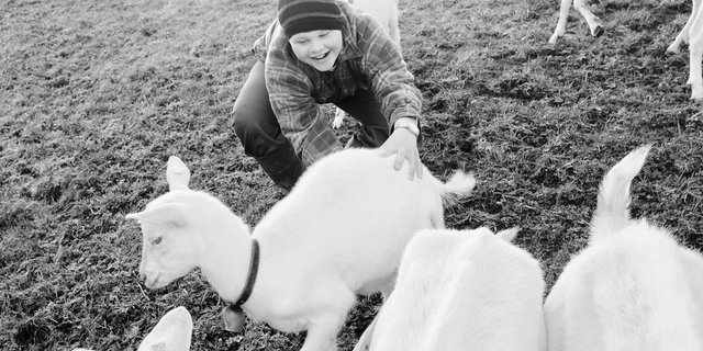 «Sie nehmen mich so, wie ich bin»: Cornelia Oberli liebt die Ziegen dafür. Zu ihnen hat sie eine ganz besondere Beziehung. (Bild Pinaki)