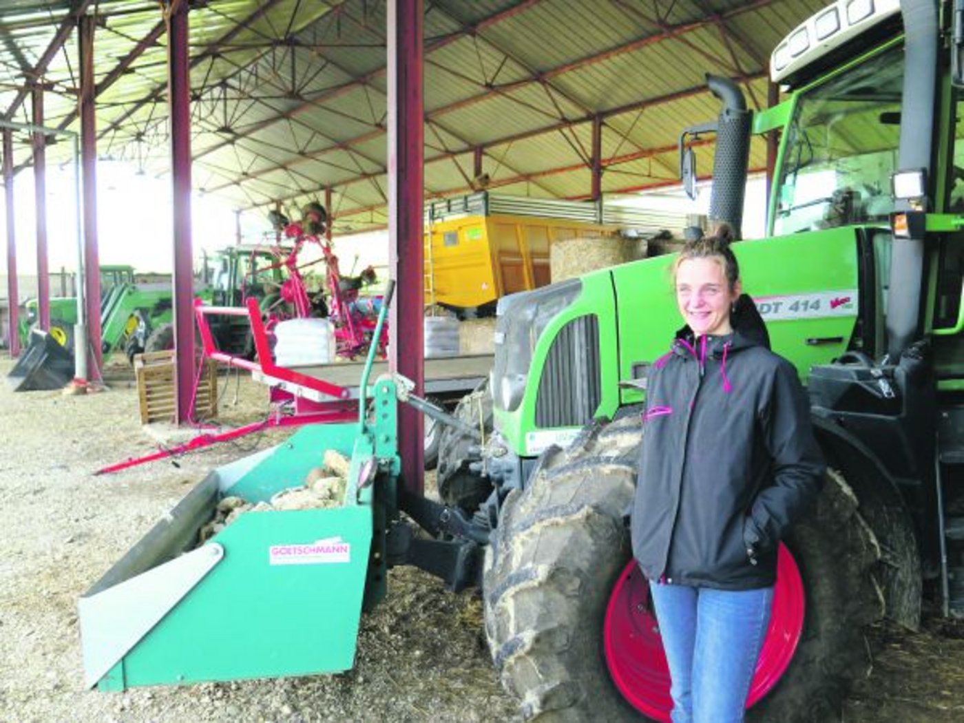2015 fand der Bioackerbautag bei Yvette Fleury statt. Sie bewirtschaftet einen 50-ha-Betrieb. (Bild Bioaktuell, Markus Spuhler)