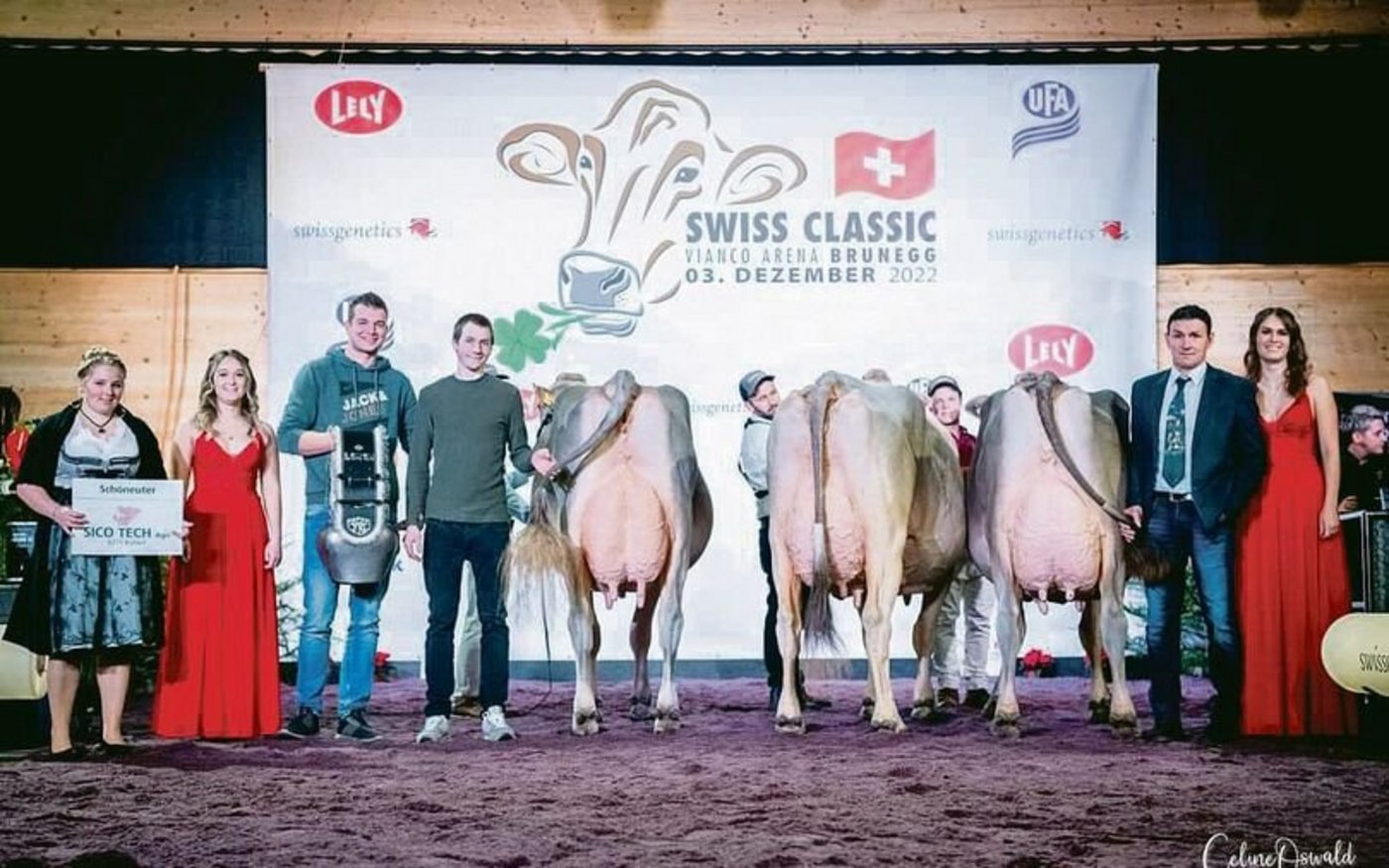 Mit 216 Punkten stand die Züchtergruppe Entlebuch auf dem 4. Rang nach Graubünden (3. Rang), Obwalden (2. Rang) und St. Gallen (1. Rang).
