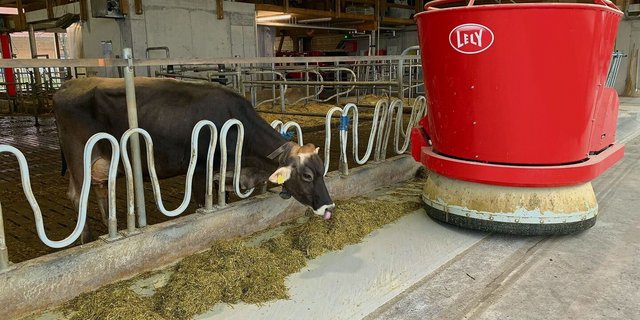 Selbstfahrende Fütterungsroboter wie der Vector von Lely kosten – können aber auch grosse Einsparungen ermöglichen.