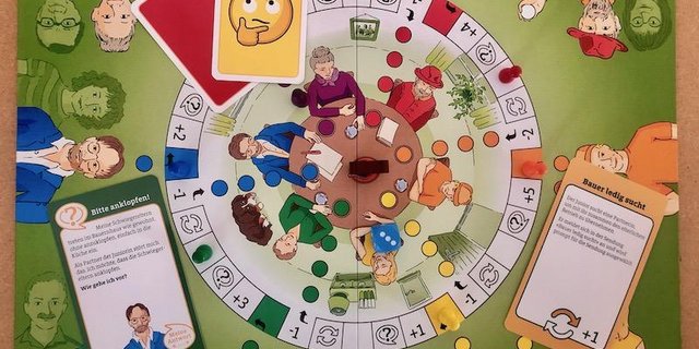 Das Thema Hofübergabe ist zwar eine ernste Sache. Beim Spiel «Parcours» kann aber auch herzhaft gelacht werden. (Bild et)