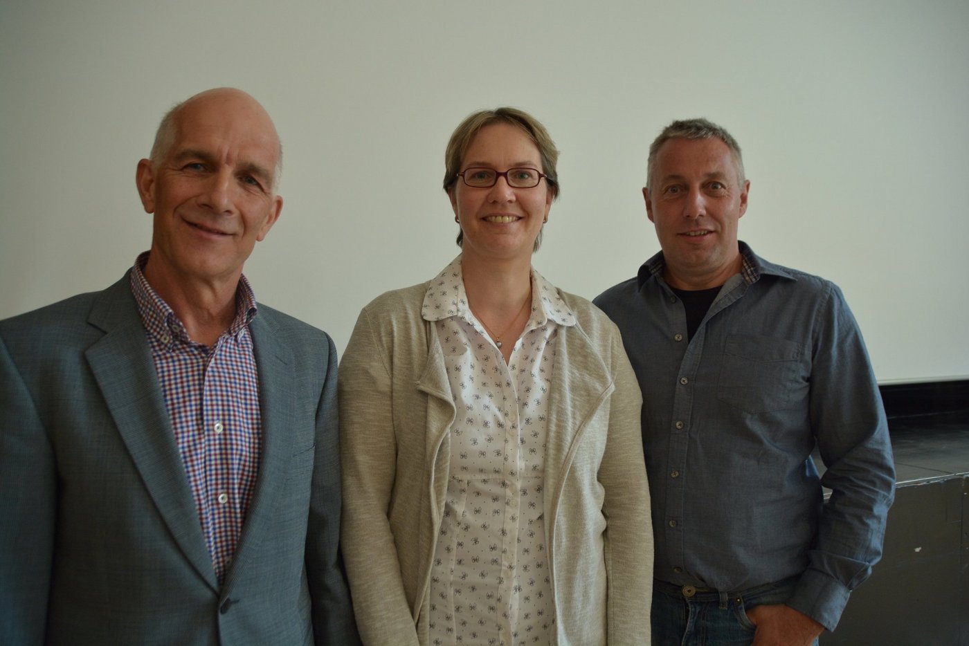 Präsident Josef Murer (l.) und die neuen Vorstandsmitglieder Hella Schnider und Albin Fuchs.
