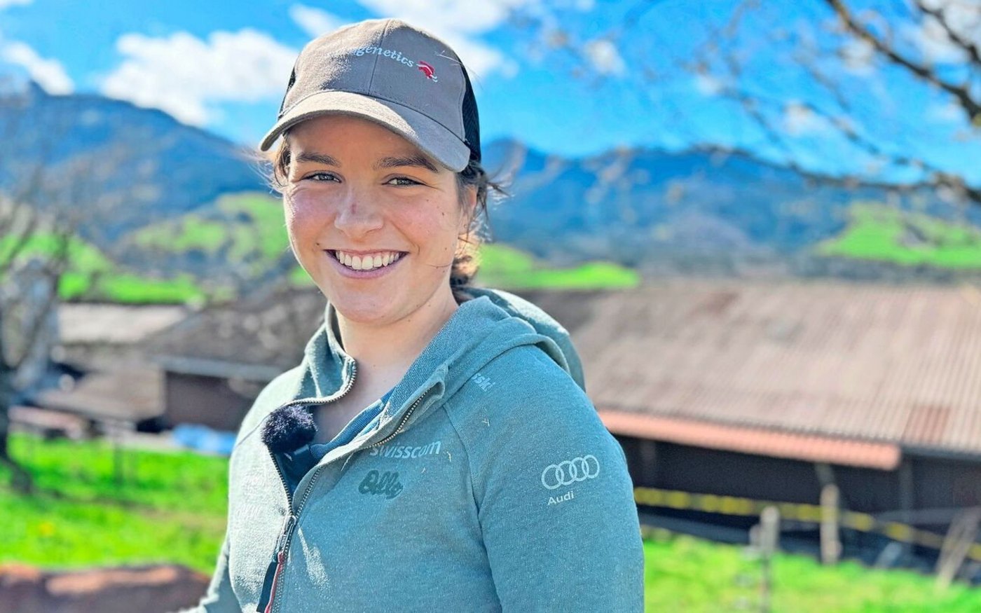 Wenn sie von der Landwirtschaft erzählt, strahlt ihr Gesicht. Es sei unter anderem der Kontakt mit den Tieren, dem Wetter und der Arbeit zu Hause, den sie so schätze.