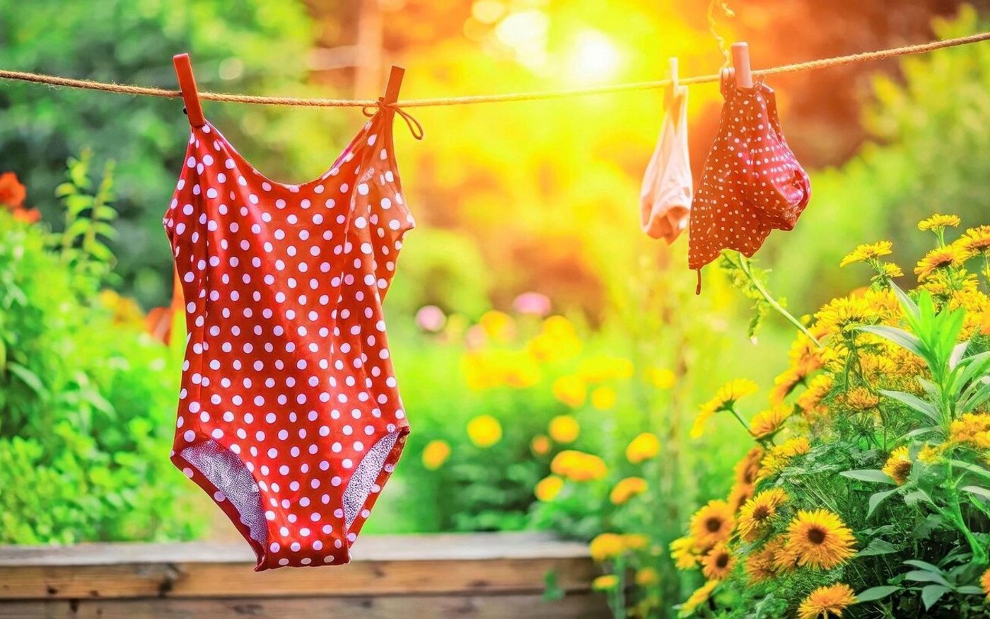 Sanfte Pflege lohnt sich bei Badesachen und Buntwäsche: Die Farben und das Material bleiben länger erhalten.