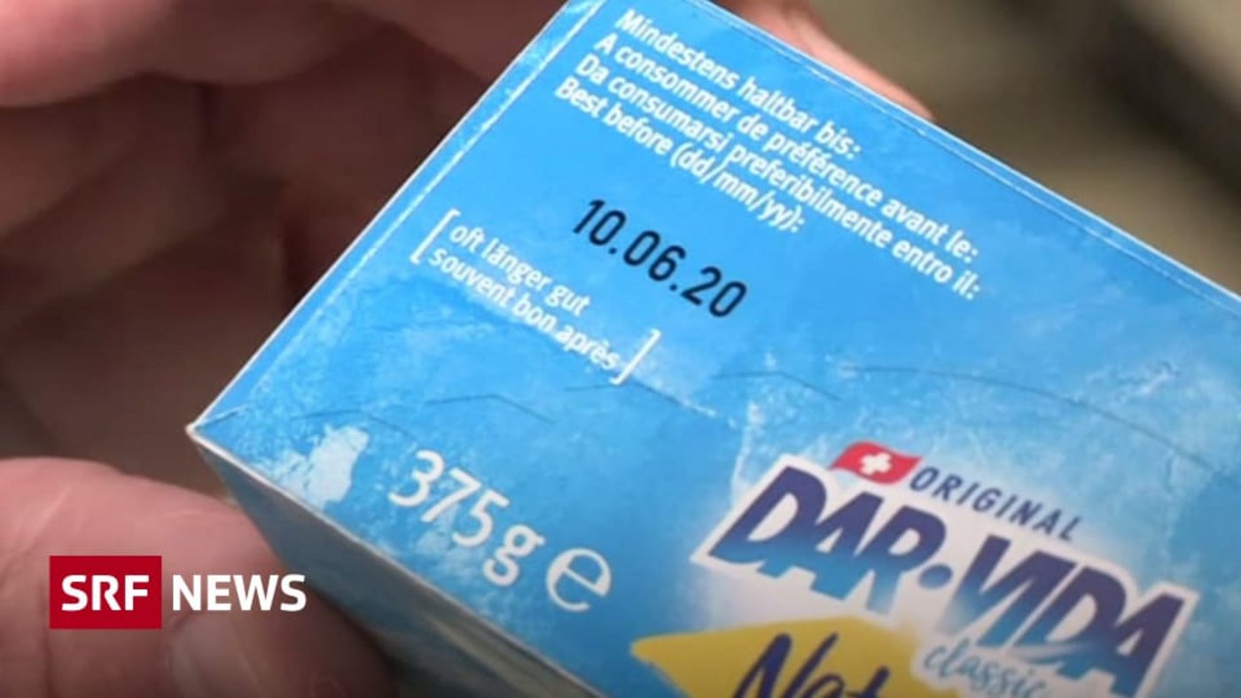 "Oft länger gut" weist darauf hin, dass Lebensmittel oft länger haltbar sind, als das Mindesthaltbarkeitsdatum vorschlägt. (Bild SRF)