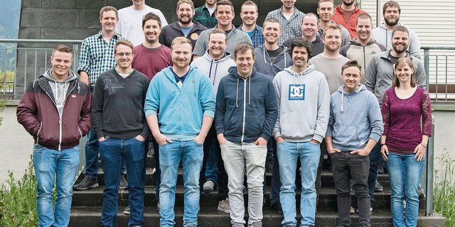 Klassenfoto des Kurses 2019/2022 am BWZ Uri.