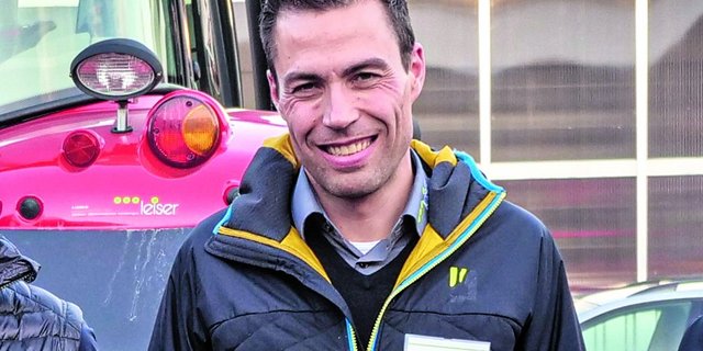 Matthias Anliker organisierte den "Fachvortrag Grünland". Bild: Beat Schmid