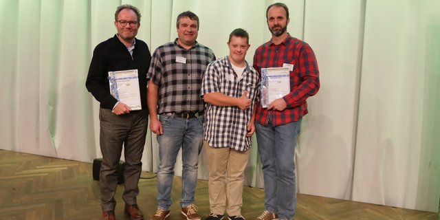 Verleihung des SBV-Medienpreises 2019: Nebst den Gewinnern war auch der Hauptprotagonist Jan anwesend. (Bild SBV)