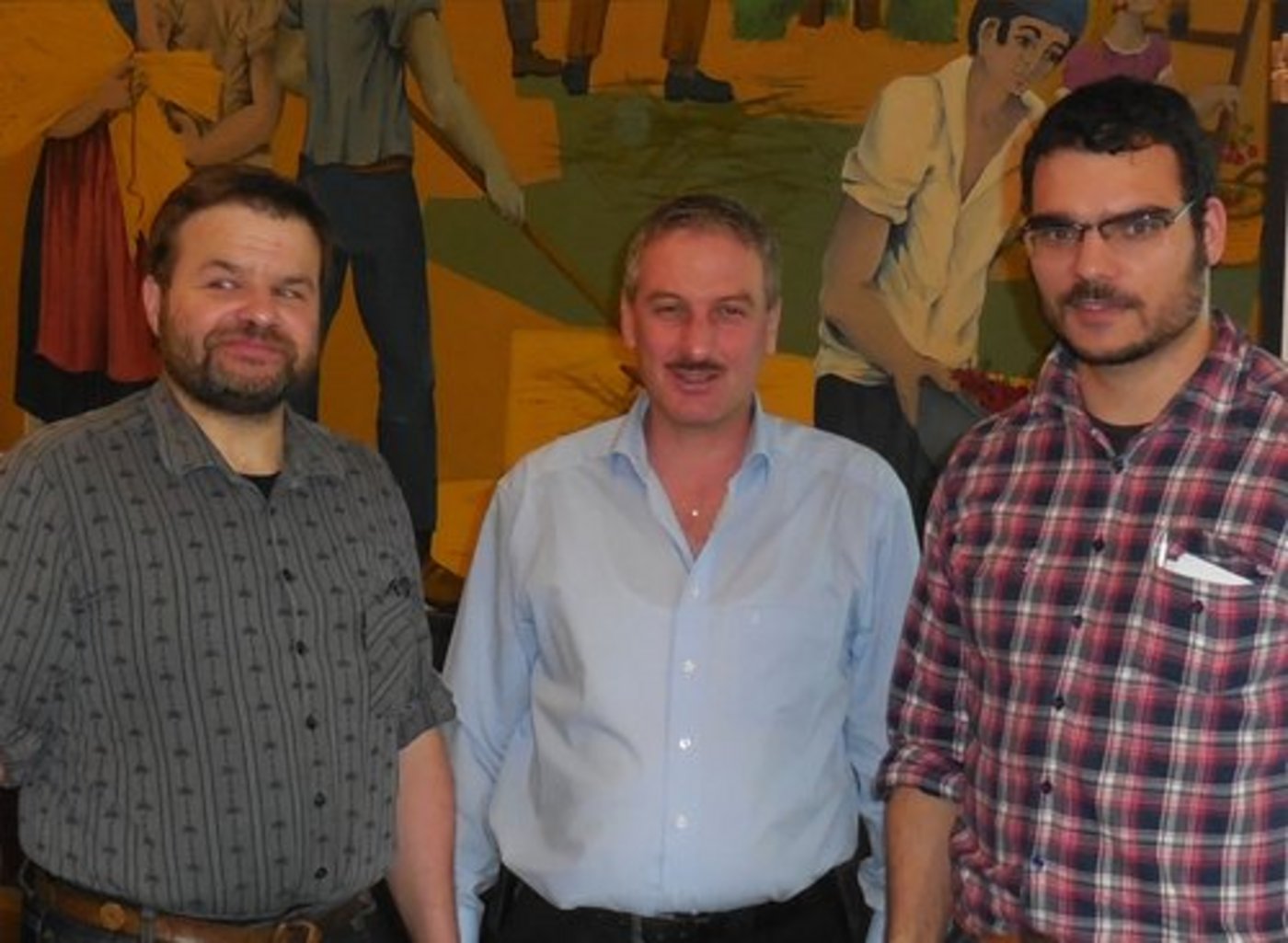 Vizepräsident Fritz Tschanz, Präsident Peter Kistler und Geschäftsführer Adrian Iten. (Bild: zVg)