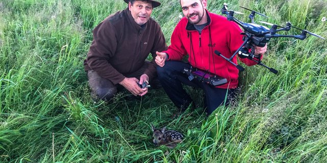 Jagdobmann Werner Hüsler (links) und Ruedi Helfenstein. (Bild zVg)