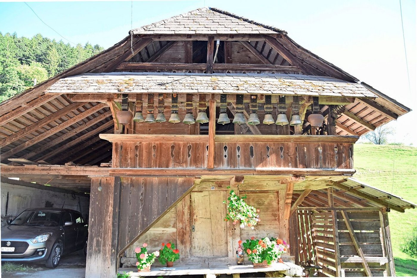 Der schöne Spycher wird mit viel Liebe gepflegt. 