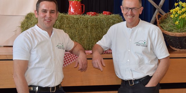 Beat Brunner (links) übernimmt das Präsidium von Ernst Graf. (Bild sgi)