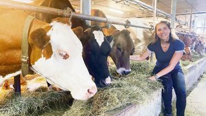 Die Leidenschaft zu den Tieren und zur Landwirtschaft allgemein steht Erika von Euw ins Gesicht geschrieben.