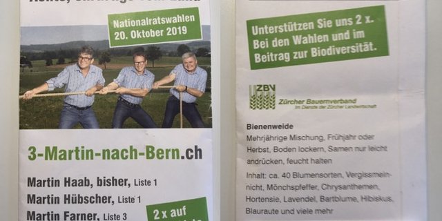 Das Samenbrieflein des Anstosses: Das "Ächts, chräftigs vom Land"-Saatgut wurde falsch angeschrieben. (Bild zVg)