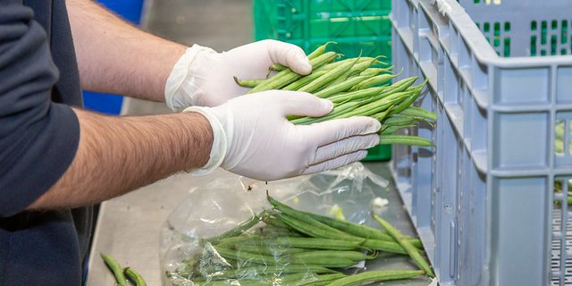 Im Pandemie-Jahr 2020 war Tischlein deck dich nach einem kurzen Unterbruch mit einem passenden Schutzkonzept wieder aktiv, um Armutsbetroffene in der Schweiz zu unterstützen und Food Waste zu verhindern. (Bild Tischlein deck dich)