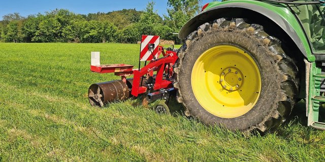 Der Aéré Tiefengrubber kann auch als Vorbau-Gerätfür Fräsen, Sämaschinen etc eingesetzt werden. (Bild Beat Schmid)