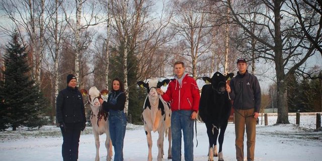 Das finnischen Züchterteam Vanhatalon Holstein. (Bild zVg) 