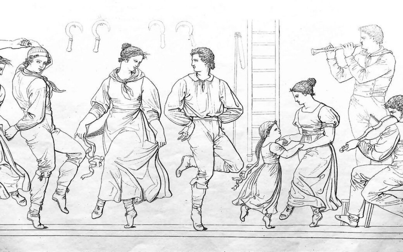 «Burschen und Mädchen aus den Bergen»: Zum Abschluss der Ernte hatten die Bauern früher ein grosses Fest für die Arbeiterinnen und Arbeiter auszurichten.   