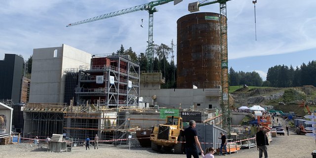 Die Baustelle der Agro Energie Rigi. (Bilder Josef Scherer)