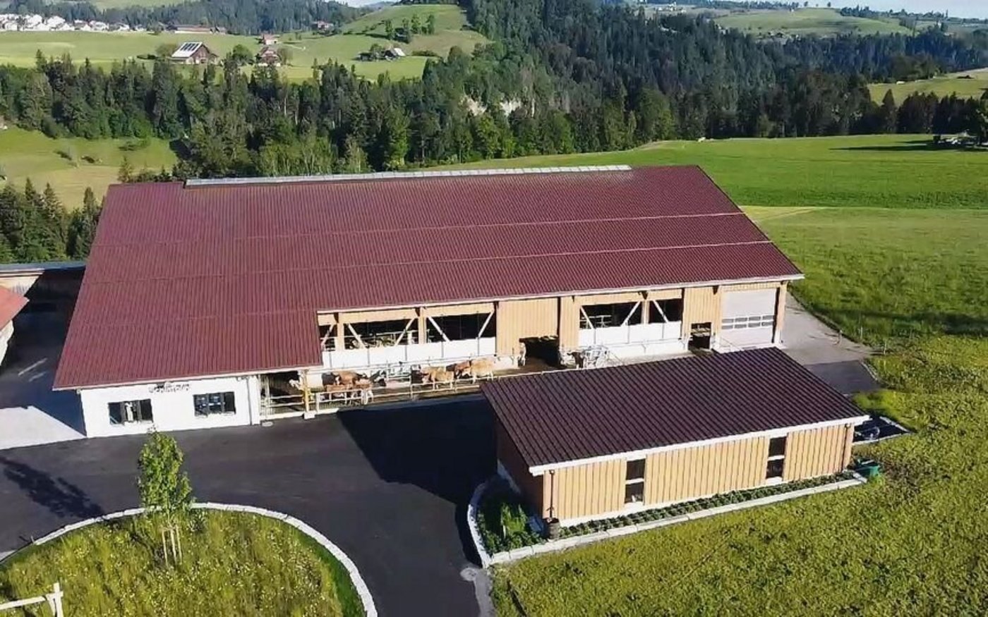 Der neue Milchviehstall wurde mit Investitionskrediten unterstützt, und der Betrieb ist Gastgeber der GV der Kreditkasse Luzern: Das Schintbühl im Ebnet bei Entlebuch.  