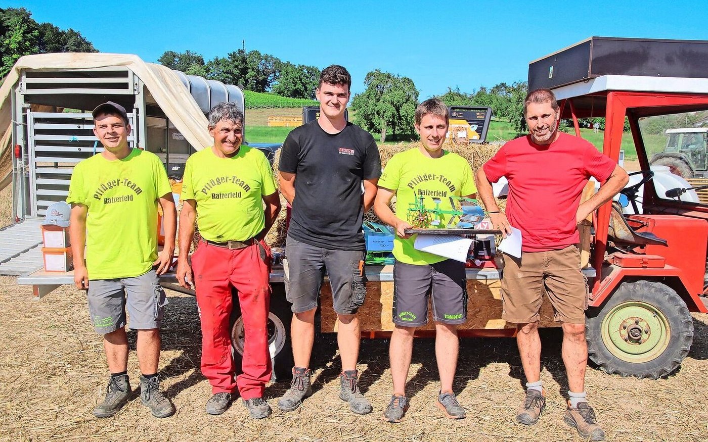 CH-Meisterschaft: Luca Storrer wurde Fünfter, Peter Ulrich Vierter, Lukas Jäckle Zweiter, Marco Angst (1. Platz) und Beat Sprenger (3. Platz) (v. l. n. r.).