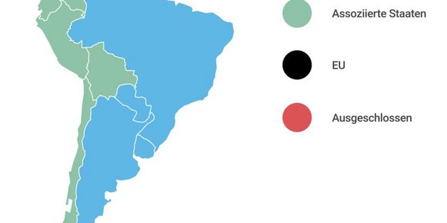 Mit dem Mercosur-Freihandelsabkommen wurden den südamerikanischen Staaten unter anderem zollfreie Importe eingeräumt, was von verschiedenen Seiten kritisiert wurde. (Bild lid)